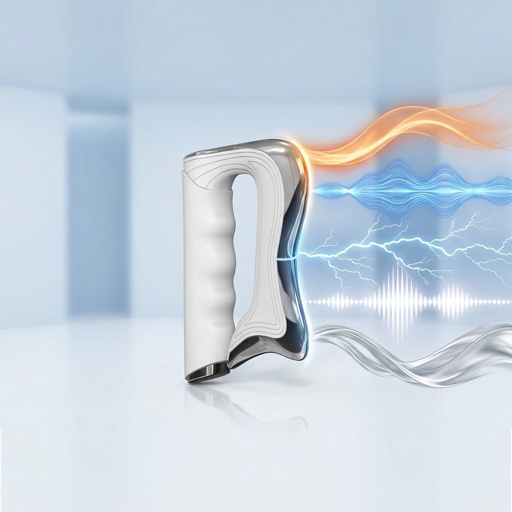 Hyperblade PRO AI — 5 technologií v jednom: IASTM, NMES, LMHFV, AI biofeedback, frikční termoterapie